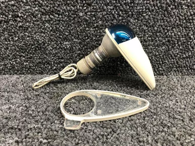 A-1285-G-12, A1280-3 Grimes Navigation Light with Green Lens and Shield (13V)