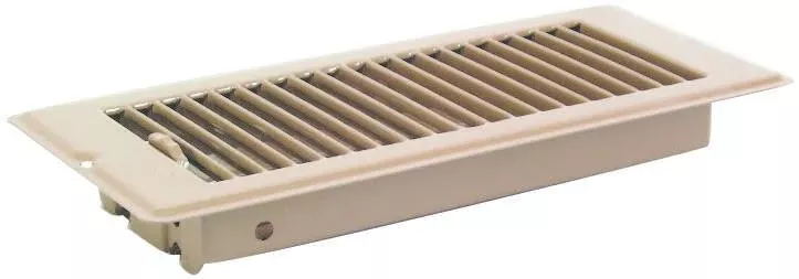 4 In. X 10 In. X 1-5/16 In. Brown Steel Floor Register Ea