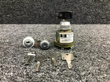 C292501-0107 (M/N: A-510-9) Cessna 172S ACS Ignition Switch W/ Complete Lock Set (28V)