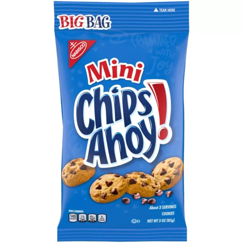 ! Mini Chocolate Chip Cookies 3 Oz Bag - Bite Size Treats Pk-12-ea