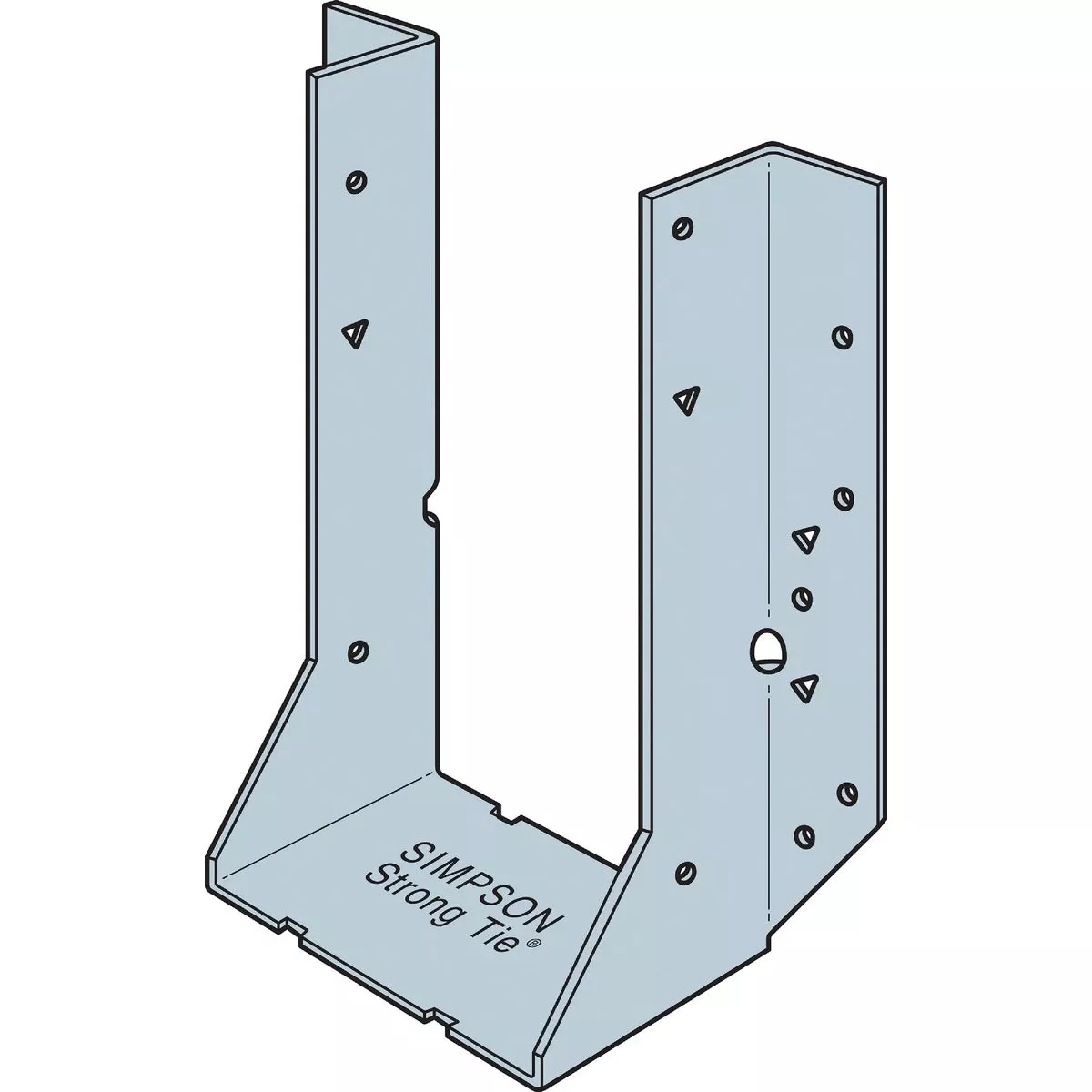 Zmax 4 X 8 Face Mount Joist Hanger - Heavy-duty 14-gauge Steel Pk-25-ea